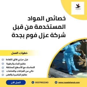 مواد عزل فوم عالية الجودة تُستخدم من قبل شركة عزل فوم بجدة لتوفير حماية حرارية ومائية فائقة 